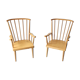 Pair of Baumann fan armchairs