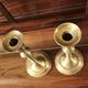 Brass torch candle holders