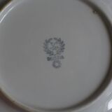 6 Bavaria porcelain plates with flowers and gilding