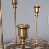 Brass ring candlestick