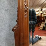 Louis XV rocaille mirror in solid walnut circa 1880 / height 250cm