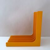 70s record stand Gustavberg yellow, Sweden