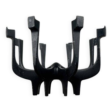 Danish metal candlestick in mid-century style by Gunnar Cyren for Dansk Designs Denmark, 1960s.