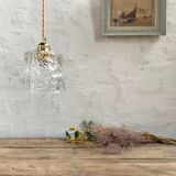 Vintage glass hanging lamp