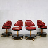 Vintage stools easy office chairs  Gasser ‘Casino vibes’ set of 4