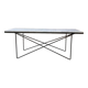 50s coffee table in metal and marble
