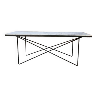 50s coffee table in metal and marble