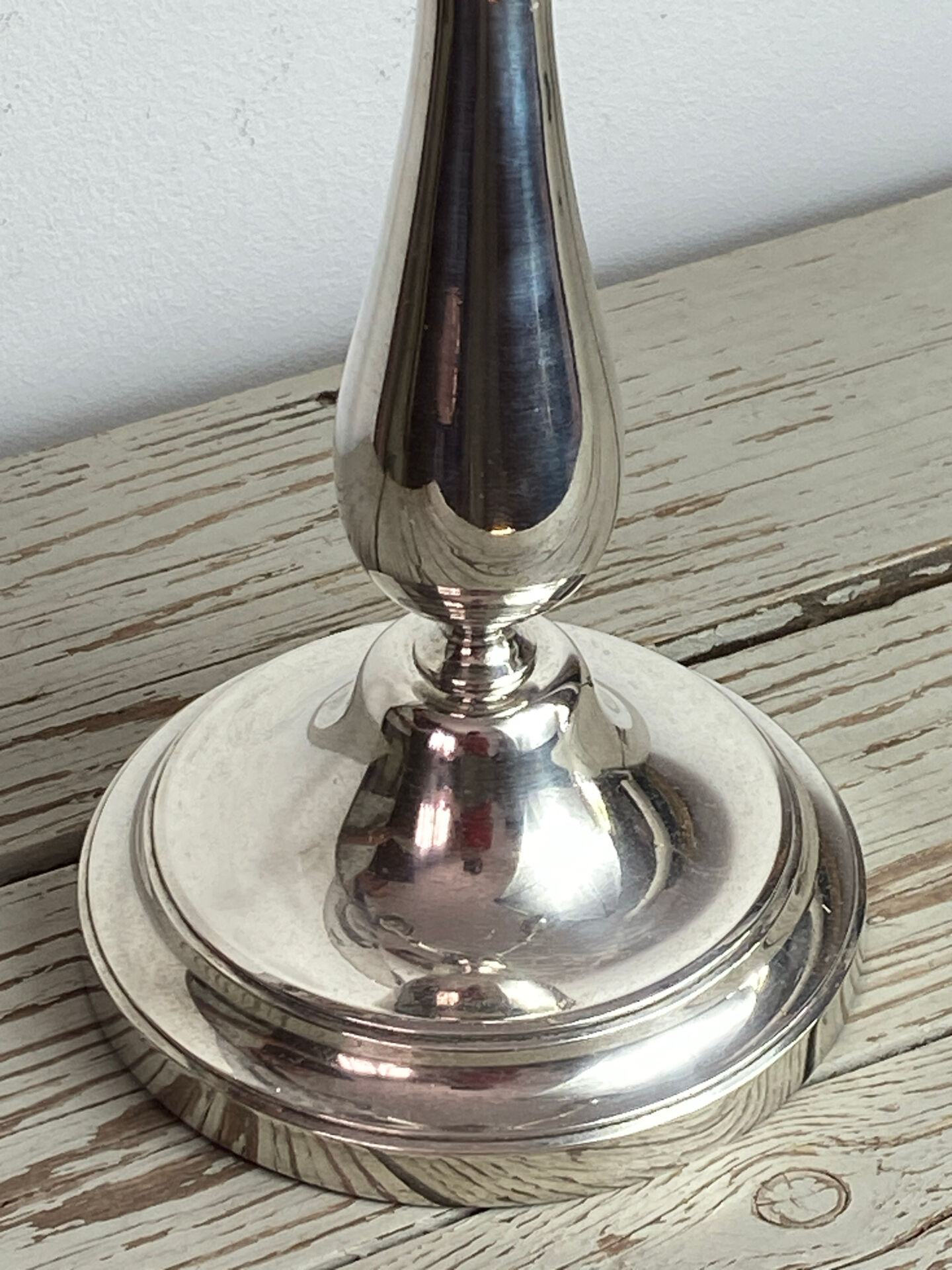 Silver-plated metal chandelier with 4 lights, Christofle