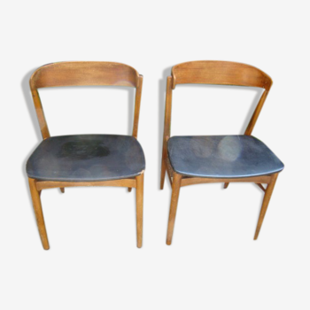 Paire de chaises scandinaves anciennes