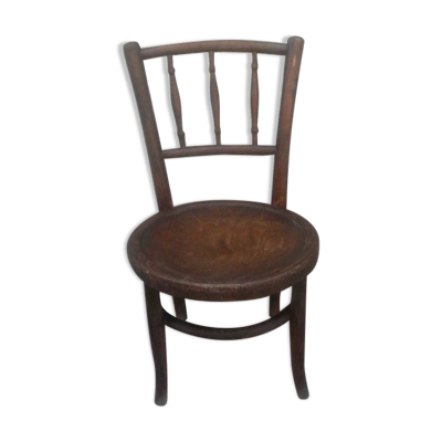 Chaise enfant ancienne en bois courbé