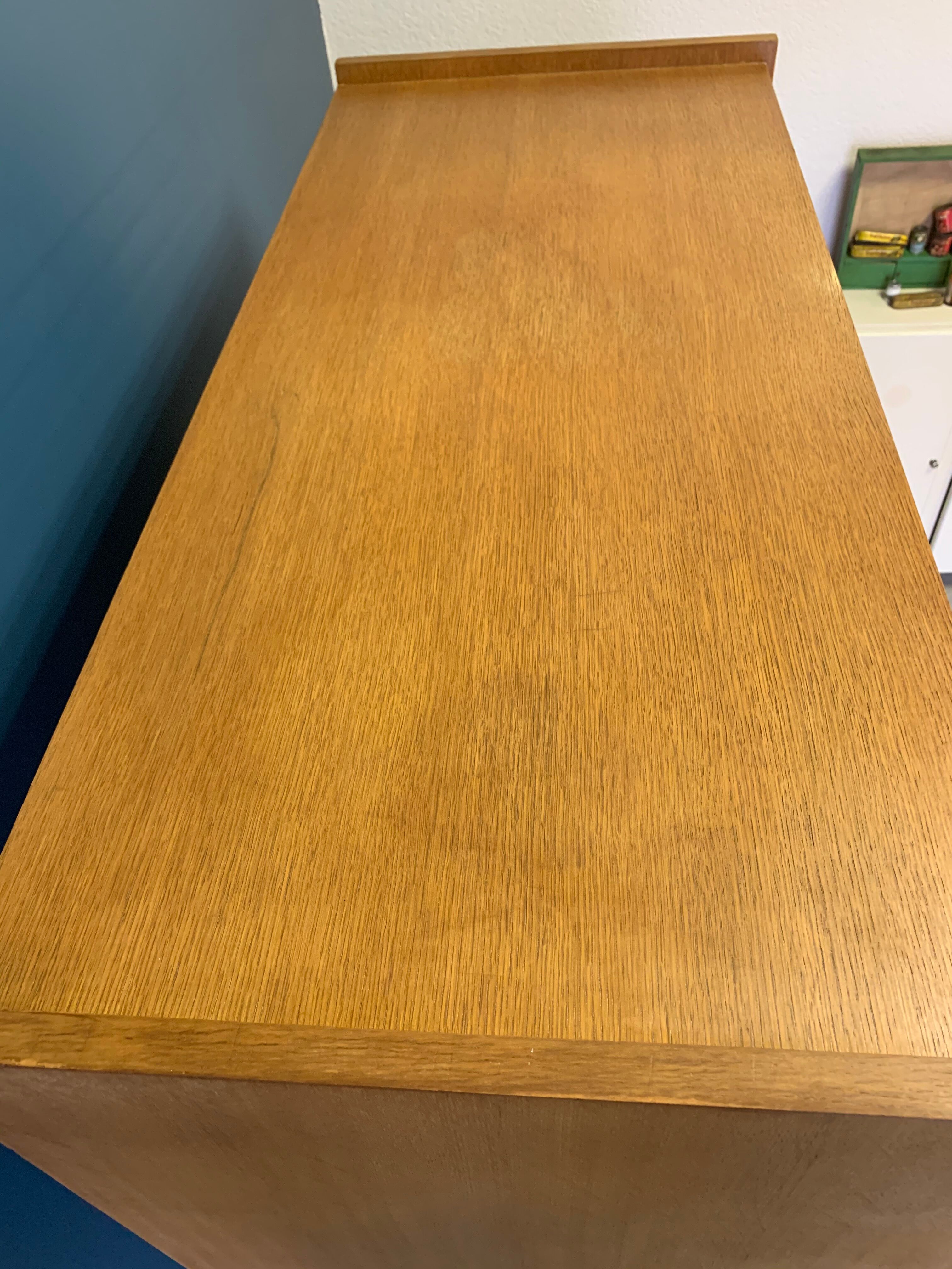 Vintage wood/wicker cabinet