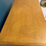 Vintage wood/wicker cabinet