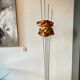 Lampe de sol vintage sculpturale – Verre artistique fait à la main