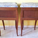 Pair chevets Louis XV marble breccia Violette