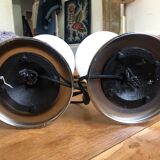 Set of 2 vintage tulip foot lamps