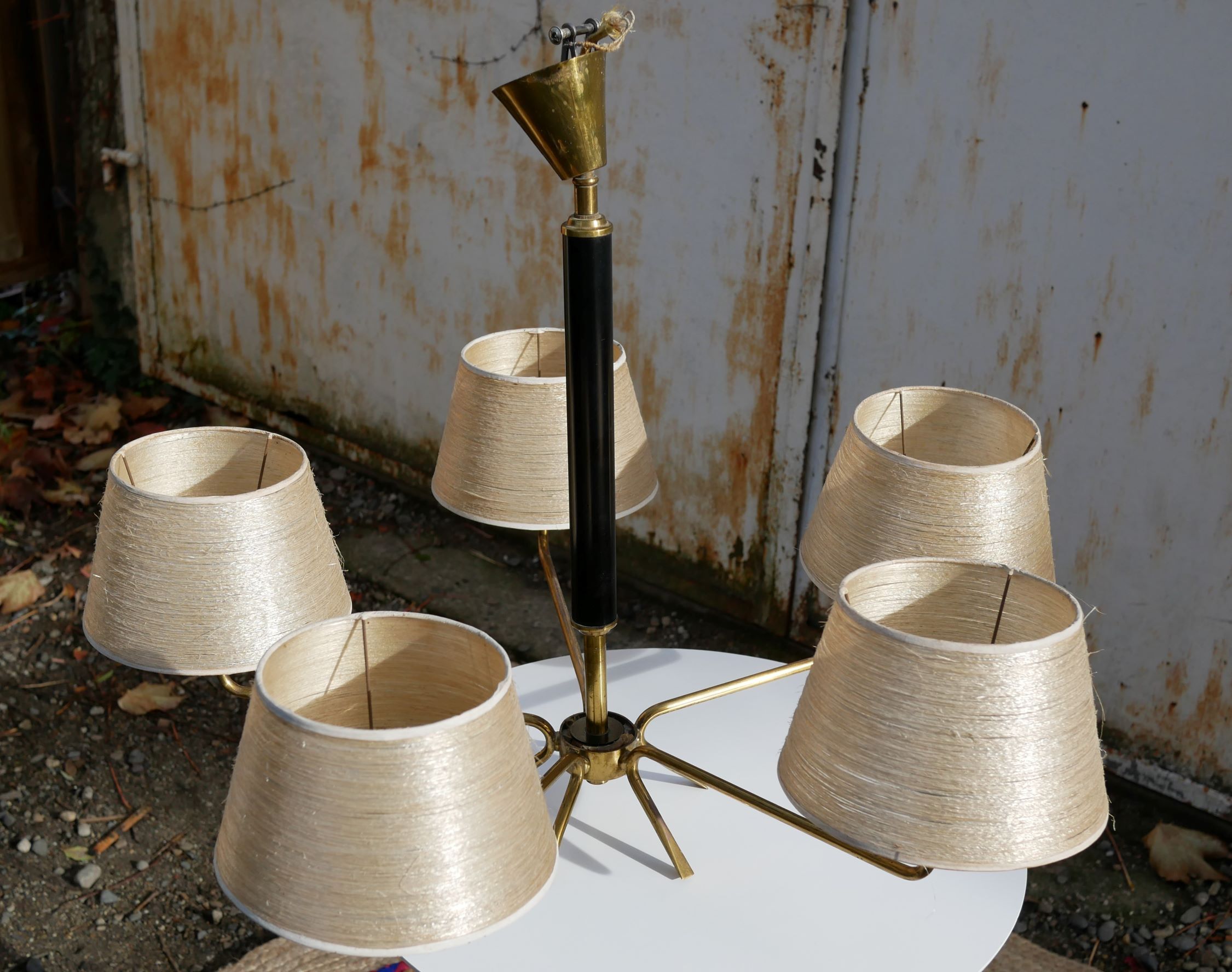 Vintage brass chandelier