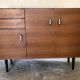 Vintage storage buffet cabinet 1960's 3 doors 2 drawers