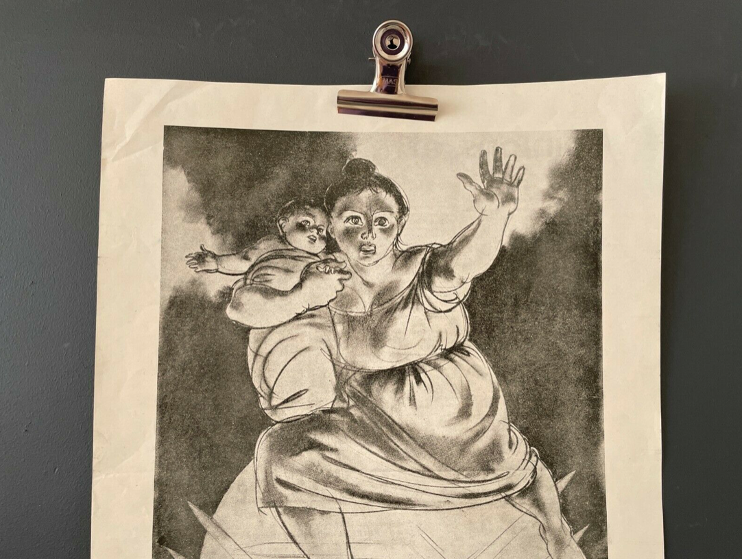 Original Paix Stockholm Peace Conference 1958 Vintage Poster Atomic Weapons BAN