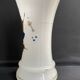 Vase napoleon iii opalescent white opaline