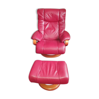 Stressless chair Himolla red leather
