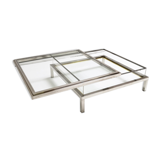 Table basse ouvrante Maison Jansen années 70