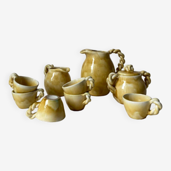 Ceramic tea/coffee service, handcrafted