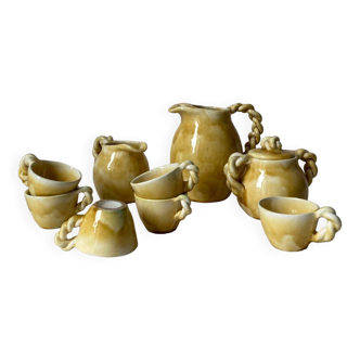 Ceramic tea/coffee service, handcrafted