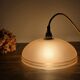 Pendant light, frosted pink glass