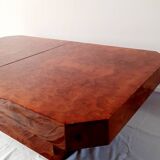 Elm burl coffee table, 70s