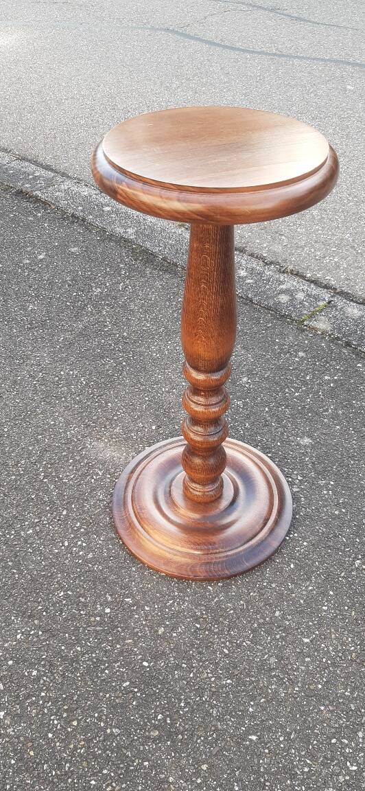 Plant stand, solid turned wood