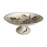 19th iron earth gateling plates, flowers and birds.