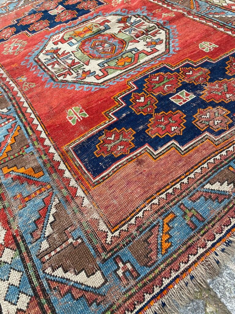 Kazak ancient Caucasian carpet 152x195 cm