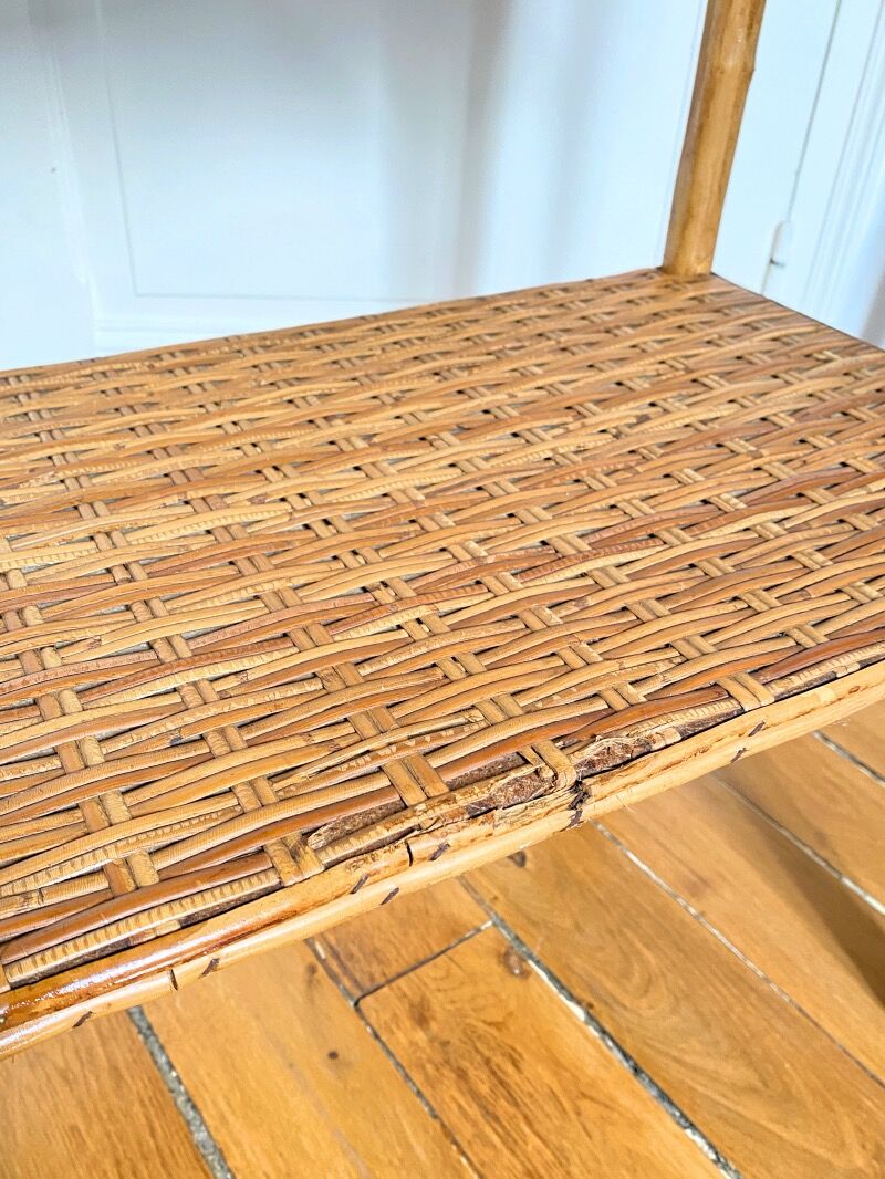 Rattan console