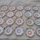 Series of 20 modernist plates Faïencerie de Castres