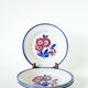 Set of 4 Gien dessert plates, Cancale model, 1970