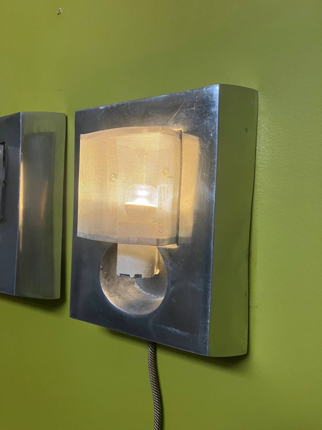 Marie Baratte cast aluminum wall lights
