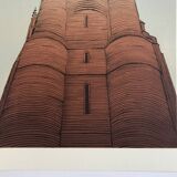 Set of 4 original lithographs by Alain le Foll, 1978. Architecture