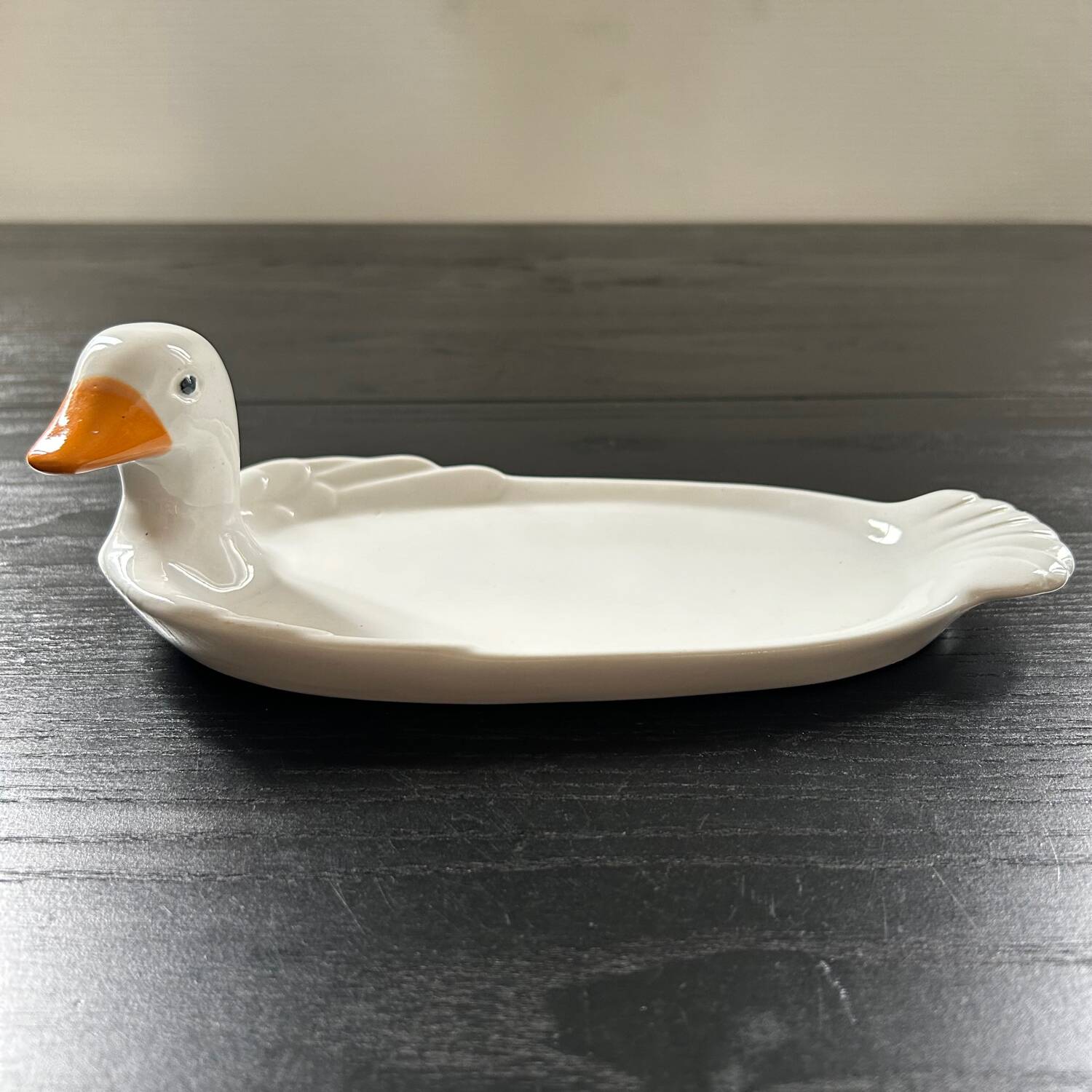 Porcelain duck dish