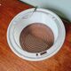 Holophane industrial ceiling light in white and transparent opaline glass (7 available)