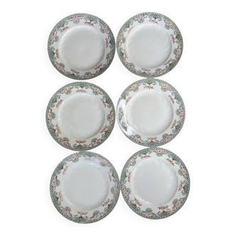 6 flat plates Longwy Bruges