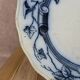 Antique English plate BWM & Co – Rose & Ivy pattern – registered 1868 – blue and black decoration.