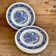 6 Staffordshire England “countryside” dinner plates