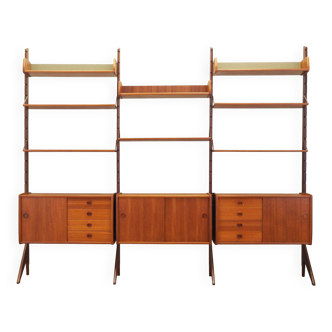 Teak system bookcase, Norwegian design, 1960s, production: Blindheim Mobelf