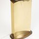 1970s brass and wood table lamp