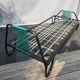 Metal bed  scoubidous green metal