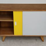 Buffet U-452 jaune et gris par Jiri Jiroutek pour Interier Praha 1960