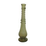 Vase en verre optique vert cyprès