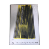 Lithography Hans Hartung for the 1972 Olympics in Munchen