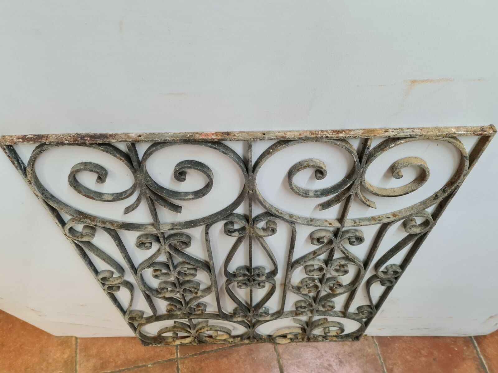 Wrought iron door grille