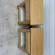 Solid oak bedside table
